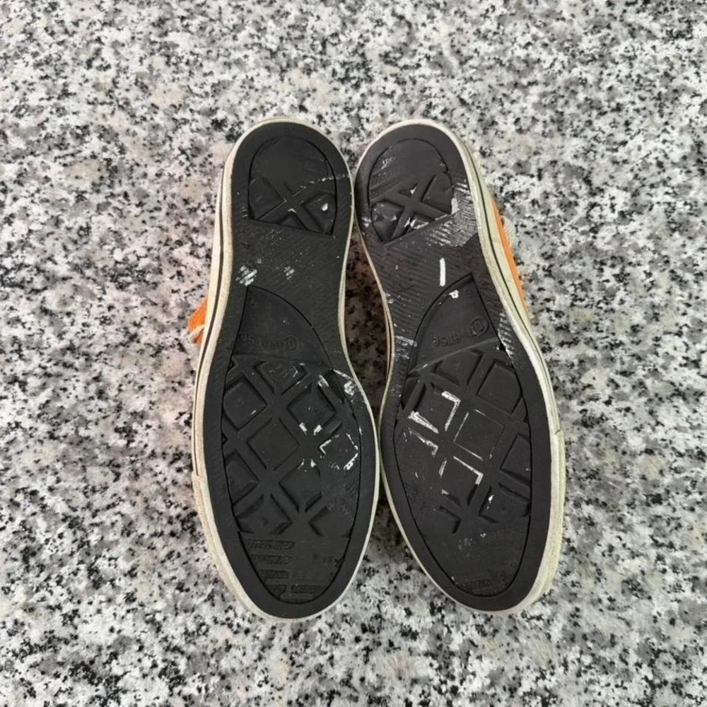 Converse Orange Vtg Chuck Sneaker Shoe Women's 8 - Picture 5 of 6